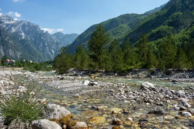 The Theth valley, Albanian Alps